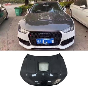 Cofano anteriore in fibra di carbonio per <span class=keywords><strong>Audi</strong></span> A6 S6 <span class=keywords><strong>RS6</strong></span> A7 RS7 2012-2018 potenziato stile IMP cofano motore anteriore copricalvola parti auto - Product Image 1