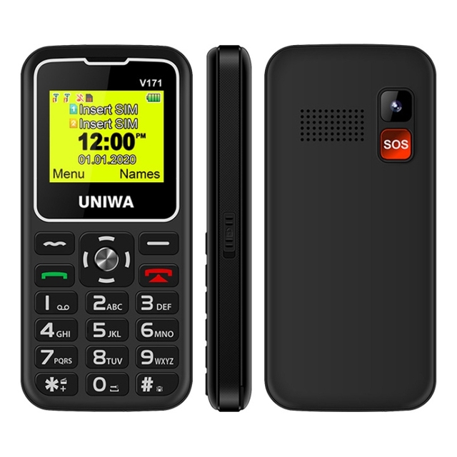 2024 Good Price UNIWA V171 1.77 Inch 1000mAh 21 Keys Wireless Function Mobile Phone
