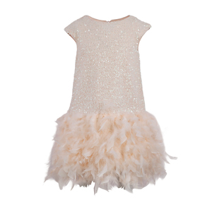 Abito estivo senza maniche personalizzabile con paillettes ODM vendita calda per feste di matrimonio <span class=keywords><strong>e</strong></span> compleanno per bambine - Product Image 1