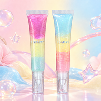 FAIRY LG288 Gloss à lèvres hydratant scintillant liquide brillant trois en un nouveau design