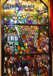 Usine en gros 3mm verre teinté irisé arc-en-ciel verre artisanal <span class=keywords><strong>opale</strong></span> coloré - Product Image 3