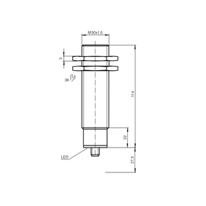 BXUAN 2 <span class=keywords><strong>Meter</strong></span> wasserdichter Ultraschall-Abstands sensor mit großer Reichweite NPN/PNP M30 24V Schalt menge - Product Image 3