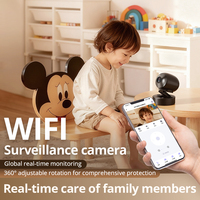 Caméra de surveillance pour bébé X6 Mini WiFi 1MP avec vision nocturne, détection de mouvement, batterie 400mAh, support magnétique, Type-C, point d'accès AP