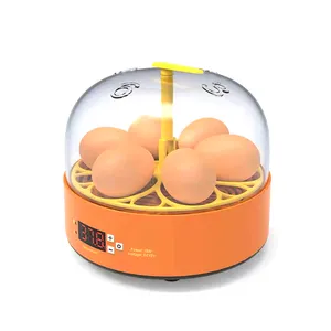 Incubadora manual de ovos para venda, alta eficiência, 6 mini, ovo de galinha, incubadora de capacidade de galinha