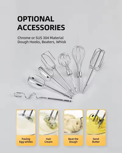 Heavy Duty Hand Mixer 100-200W Motor with Stainless Steel Bowl Automatic Cream Whipper Electric Egg Beater Perfect - Product Image 5