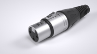 Câble d'extension audio XLR 3P de 0,3 m (1 pi) OEM avec gaine en PVC, adaptateur répartiteur en Y mâle-femelle