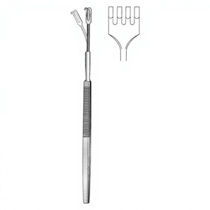 Écarteur à crochet 16 cm / 6-1/4 pouces 5x10 mm flexible à 4 branches, écarteur chirurgical, instrument médical en acier inoxydable - Product Image 1