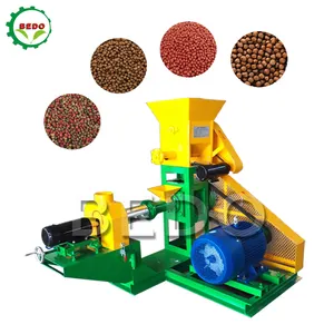 Fish Feed Pellet Extruder Machine Production Line Screw Extruder Pet Food Processing for Animal Cat India Fish