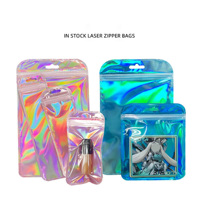 Bandes de plastique transparentes à fermeture éclair pour sacs en plastique, emballage de brosses, sacs transparents pour échantillons de maquillage pour petites entreprises