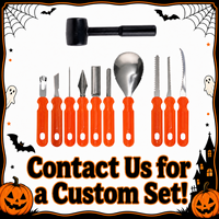 GatherWorks Groothandel RVS Pompoen Snijset voor Halloween DIY Handwerk