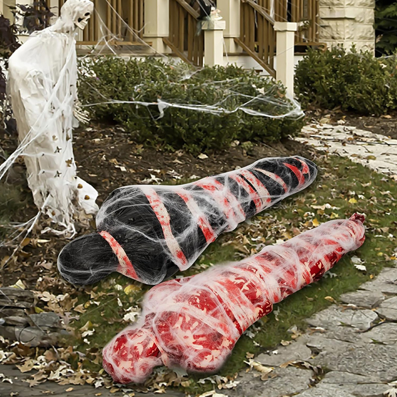 Maniquí Inflable De Halloween De 1,8 Metros – Decoración De Terror Con Cuerpo Flexible Y Manos De PU Para Casas Embrujadas