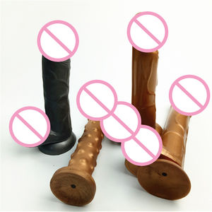 Consolador de silicona de Venta caliente de 8,66 "con ventosa fuerte para jugar manos libres juguete sexual de coqueteo de silicona para pareja - Product Image 3