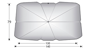 <span class=keywords><strong>Parapluie</strong></span> pare-soleil pliable pour pare-brise de voiture-isolation thermique, antidérapant, protection UV pare-soleil pour fenêtre avant automatique - Product Image 6
