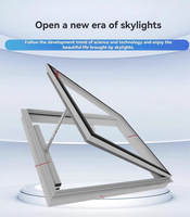 Puits de lumière de serre en alliage d'aluminium sur mesure avec design moderne pour usage extérieur, ventilation et transmission de la lumière