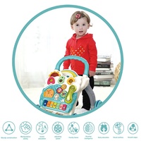Trotteur d'apprentissage multifonctionnel en plastique avec lumière et son pour piano musical-pour la marche et le jeu de bébé