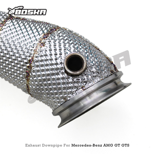 ท่อไอเสียสแตนเลสแบบ Low Pipe พร้อมแผ่นกันความร้อน สำหรับ Mercedes Benz AMG GT GTS C190 4.0T V8 Biturbo ปี 2015-2023 - Product Image 6