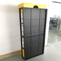 Support de stockage d'articles en métal, présentoirs pour écouteurs et haut-parleurs de produits numériques 3C pour téléphones portables, avec crochets