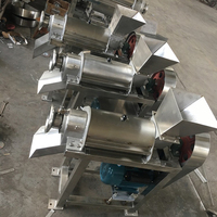 Industriële fruit- en groentepers met pomp, 304 roestvrijstalen sapcentrifuge, verwerkingsmachine, capaciteit 500-3000 kg/uur