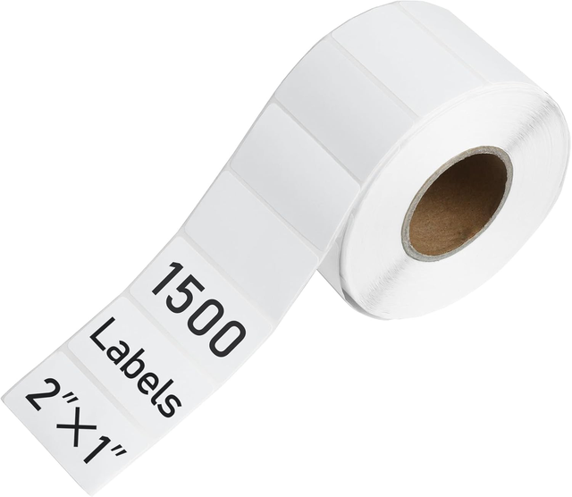 Direct Thermal Label Roll 50mmx25mm Factory Price Hot Sales 2x1 Thermal Sticker for Shipping Labels