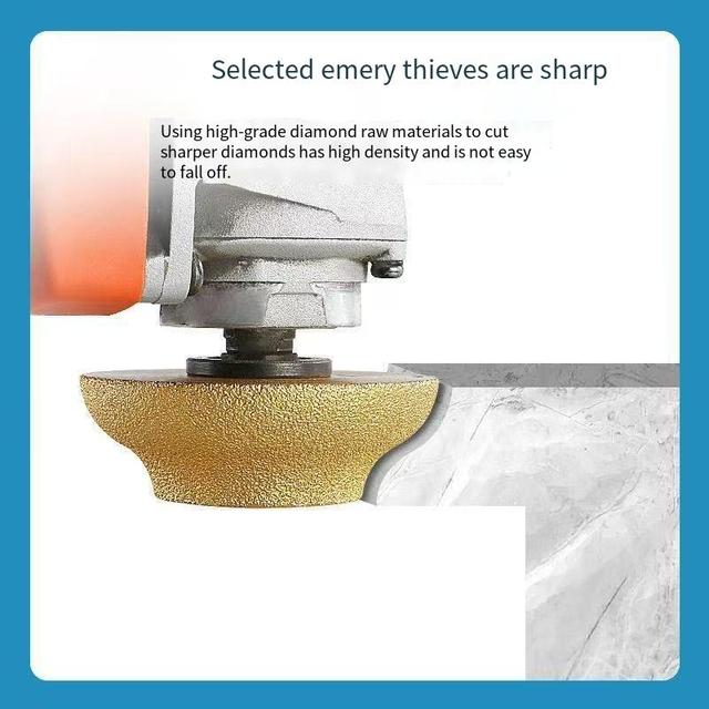 Resin Bonded Cup-Shaped Edge Grinding Wheel for Stone Edge Grinding Tile and Aluminum Angle Grinder Attachment