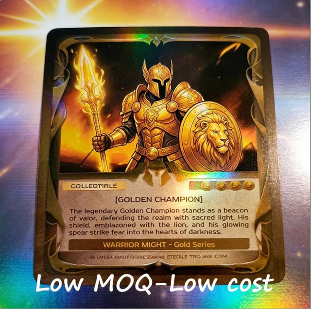 Collectible Holographic Foil Cards Custom Anime Themed Trading Cards with Shining Effects