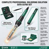 03760 pour un ensemble d'outils électroniques manuels en acier S2 de 28 pièces avec sac de rangement portable 1 boîte (6 ensembles)