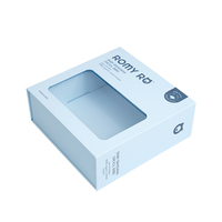 Boîte pliable avec logo d'impression personnalisé Boîte en carton magnétique avec fenêtre transparente en PVC Boîtes cadeaux d'emballage en papier