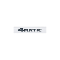 Emblème 3D en ABS chromé/noir pour Mercedes GLC X253 - GLC260/GLC300/GLC350/GLC220d/GLC350e 4MATIC Autocollant de logo de coffre