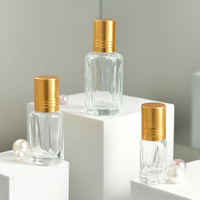 Nouveaux flacons de parfum en verre de haute qualité 3ml 6ml 12ml avec finition mate/givrée, impression sur écran, emballage en carton, logo personnalisé