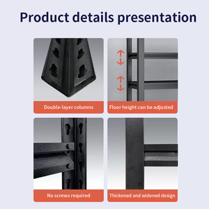Wholesale 100KG Load Capacity Household 3/4/5 Tier Shelf, Metal Steel <strong>Boltless</strong> <strong>Shelving</strong>, Kitchen Rack - Product Image 2