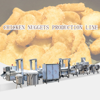 Ligne de production automatique de galettes de viande falafel en forme d'étoile carrée ronde de 2 à 10cm