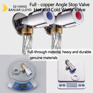 เครื่องทำน้ำร้อนแบบสองทิศทางสำหรับห้องน้ำ วาล์วบอลทองแดงไหลแรงสูง สวิตช์จ่ายน้ำรูปสามเหลี่ยมสำหรับใช้ในครัวเรือน - Product Image 5