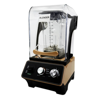 Blender komersial 1800W Blender makanan 2L Blender tahan suara tidak bising tenang dengan Timer