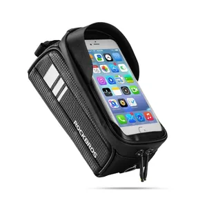 ROCKBROS велосипедный водонепроницаемый карман для мобильного телефона рама велосипедная сумка для велосипеда с 6 дюймовым экраном для велосипеда