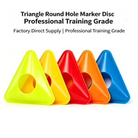Disques de marquage triangulaires à bouche ronde LXY-004, ballons de football, ballons de basket et divers obstacles d'entraînement