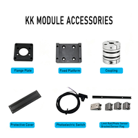 Modul Linear Sekrup Bola KK60 Robot Sumbu Tunggal Aktuator Hemat Ruang Kekakuan Tinggi untuk Printer 3D CNC Gantry XY Table