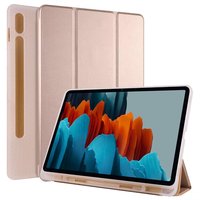 2024 nouveau Design étui pliant couverture arrière transparente avec porte-crayon pour Samsung Galaxy Tab S8 Plus/S7 Plus/S7 FE 12.4 pouces