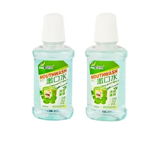 verde stevia 30 Suppliers-Sbiancamento dei denti Bocca di Lavaggio Uso Domestico Menta 250 ml Bottiglia di Plastica Vegan di noce di Cocco Carbone Attivo Sbiancamento Bocca di Lavaggio