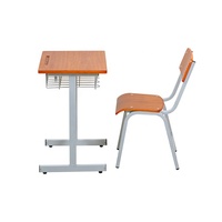 Fabricante de escritorios escolares en China, venta al por mayor, muebles educativos de buena calidad, juego de escritorio y sillas para estudiantes para la escuela secundaria