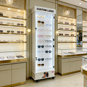 Vente en gros d'usine 360 ° Présentoir rotatif en acrylique pour lunettes de soleil, support de sol pour lunettes optiques, présentoir à lunettes - Product Image 2