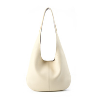 Sac Seau Femme en Cuir Véritable Grande Capacité Style Coréen Populaire Sac Fourre-tout de Luxe Sac à Bandoulière Sous le Bras Vente en Gros