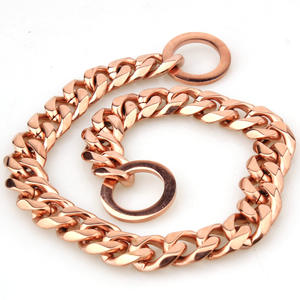 Collare cane oro grande cane catene in acciaio inox <span class=keywords><strong>Pet</strong></span> Hip <span class=keywords><strong>Hop</strong></span> Kit di cavi collari al guinzaglio collegamento bullo cubano catena di cane collare - Product Image 4