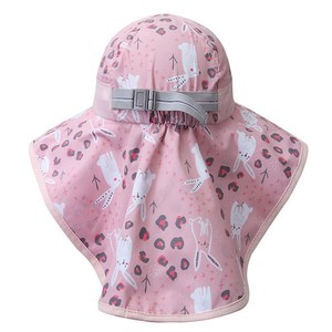 Sombrero de pescador de algodón con protección UV y ala ancha para niños, protección solar para bebés, para la playa y uso diario al aire libre, venta al por mayor, OEM personalizado - Product Image 3