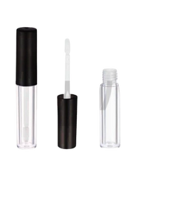 ขวดแก้วใสพร้อมฝาเกลียวสีดำทรงกลม บรรจุภัณฑ์เครื่องสำอางเปล่า ขายส่ง - Product Image 1