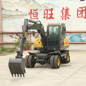 Hengwang HW-75 7.5ton Mini Digger Ruote Escavatori Idraulico Ruota Escavatore - Product Image 5