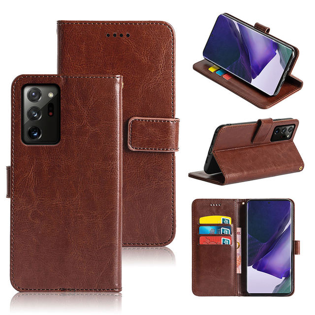 Mobile Phone PU Leather Flip Cover with Card Slot Holder Wallet Phone Case for Infinix Itel S17 S18 S23 S24 S25 S26 S31 S32 S33