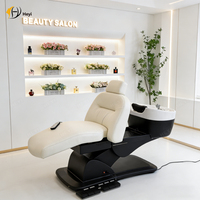 Chaise de lavage de cheveux électrique avec massage, réglage en hauteur, détoxification du cuir chevelu, circulation de vapeur, position inclinable confortable