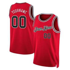 Maglia da basket personalizzata nuovo stile 100% in poliestere cucito stampato uniforme sportiva traspirante rapida asciugatura della squadra cittadina - Product Image 5