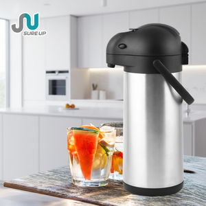 Verseuse isotherme sous vide en acier inoxydable avec pompe à levier, maintien au chaud 24h, pour usage commercial (hôtels, restaurants), sans BPA - Product Image 1