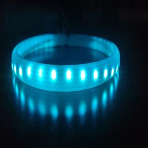 Collar de perro LED recargable USB tipo C Collar de flash RGB de silicona arcoíris con luces - Product Image 3